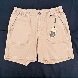 Lincoln Outfitters Women Workwear Shorts/Mid Rise/6” Inseam/Medium (8-10)/‎ Tan